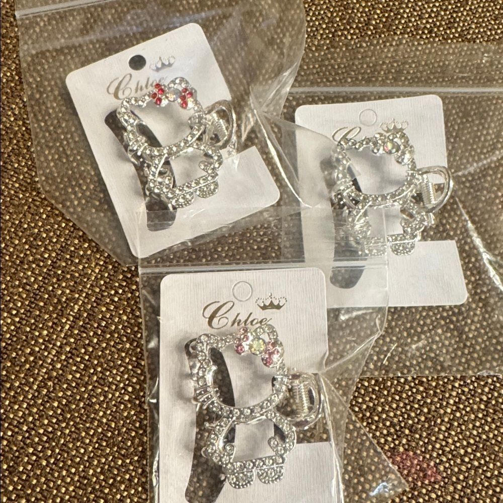 3233-Matt Fun Item-Double Sided Hello Kitty Hair Claw- Price For 1‎ Hair Clip